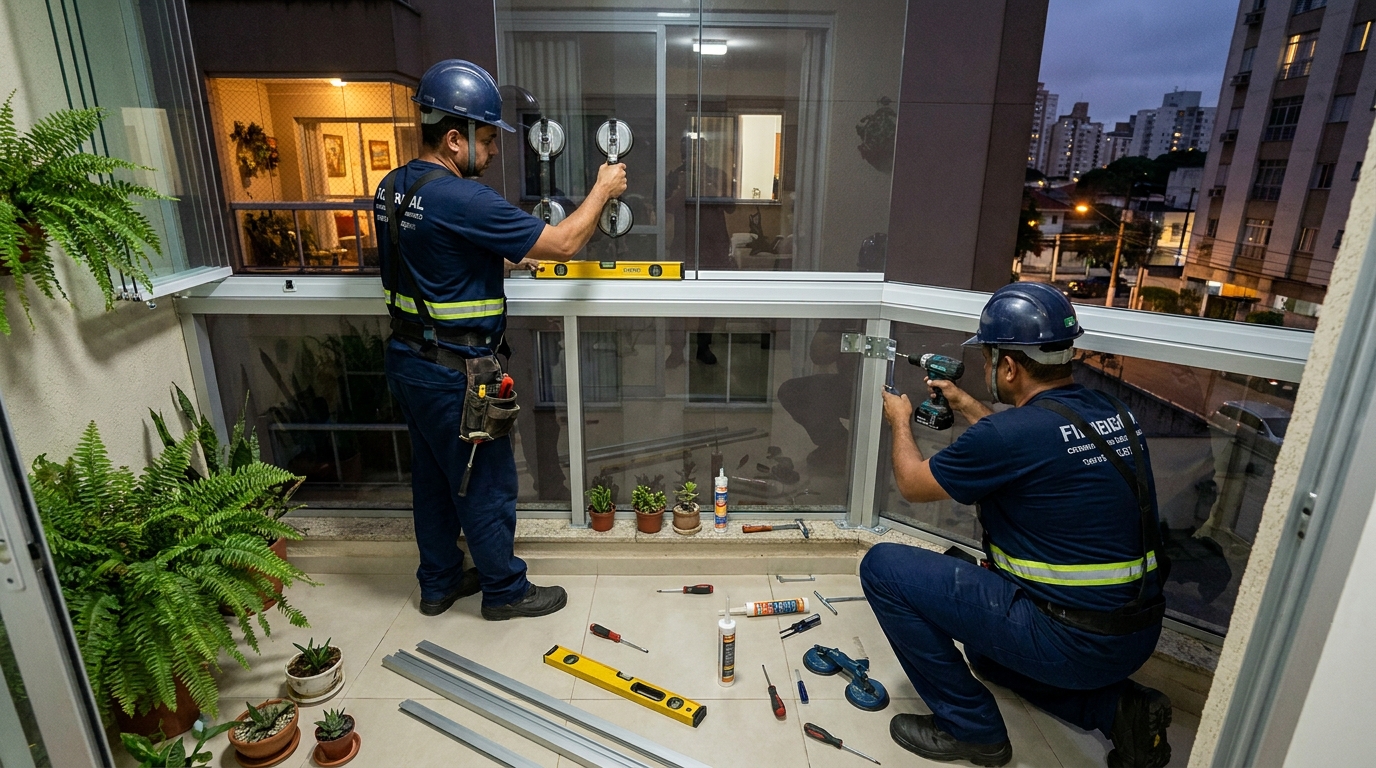 Parede de Vidro em Blumenau‑SC